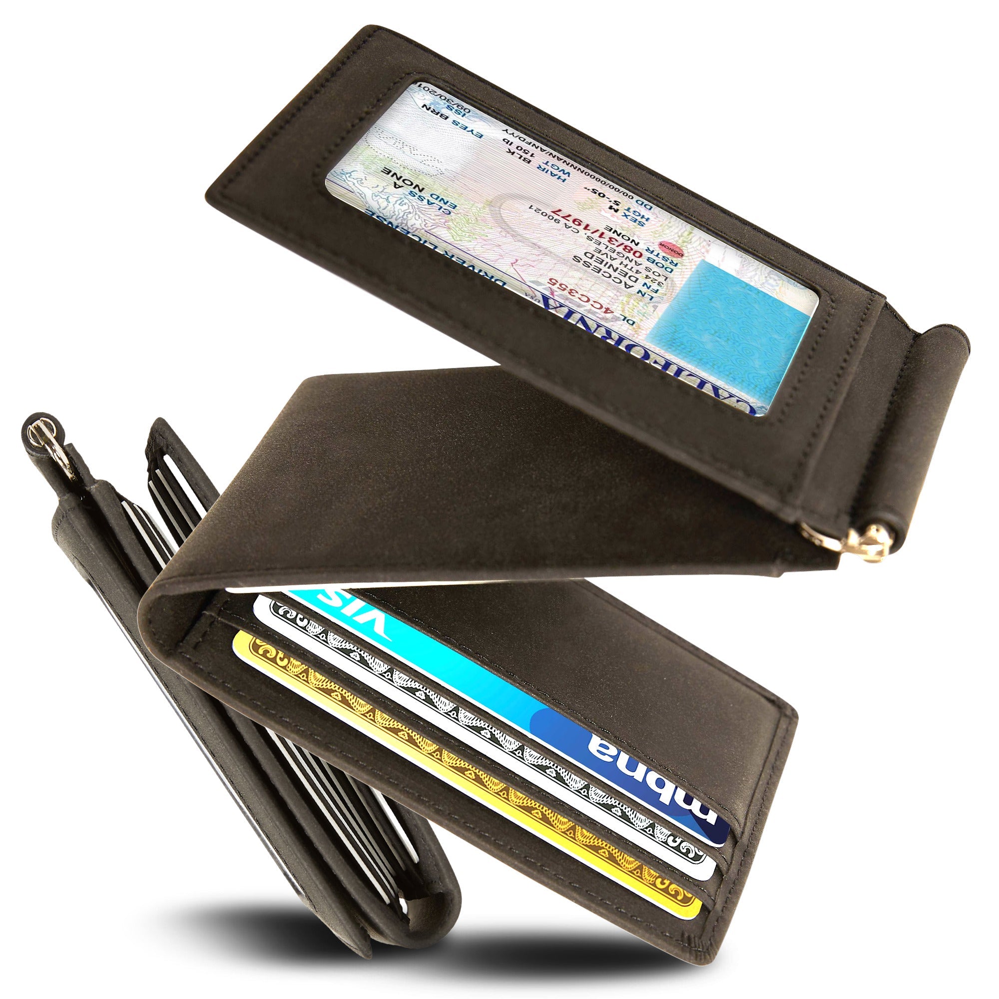 Trifold Wallet with Removable Money Clip