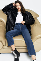 Manhattan High Rise Straight Ankle Jeans | HJ160