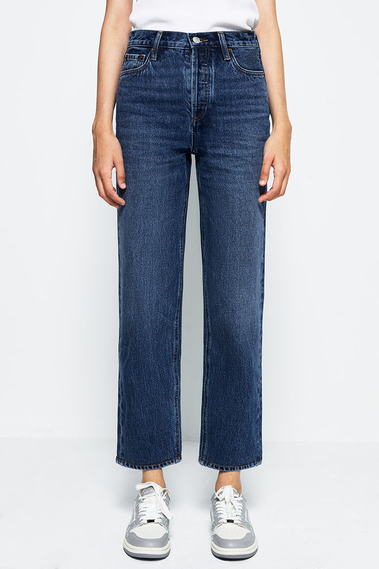 Manhattan High Rise Straight Ankle Jeans | HJ160