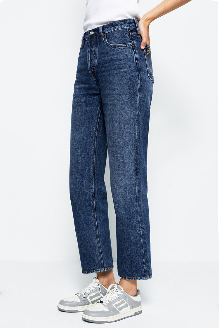 Manhattan High Rise Straight Ankle Jeans | HJ160