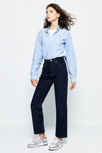 Manhattan High Rise Straight Ankle Jeans | HJ160