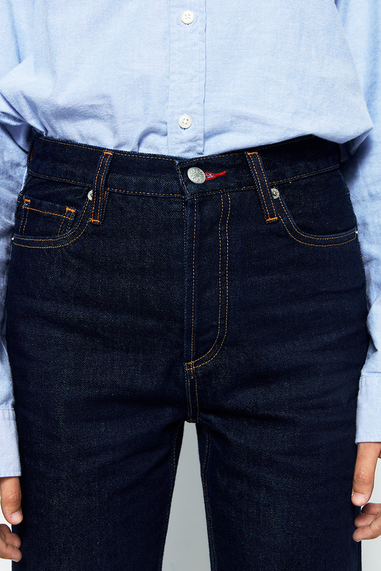 Manhattan High Rise Straight Ankle Jeans | HJ160