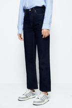 Manhattan High Rise Straight Ankle Jeans | HJ160