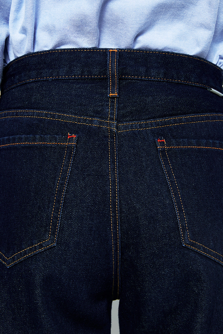Manhattan High Rise Straight Ankle Jeans | HJ160