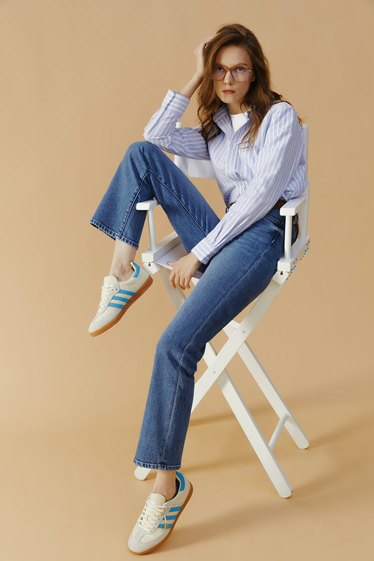 Chelsea High Rise Straight Crop Jeans | HJ005