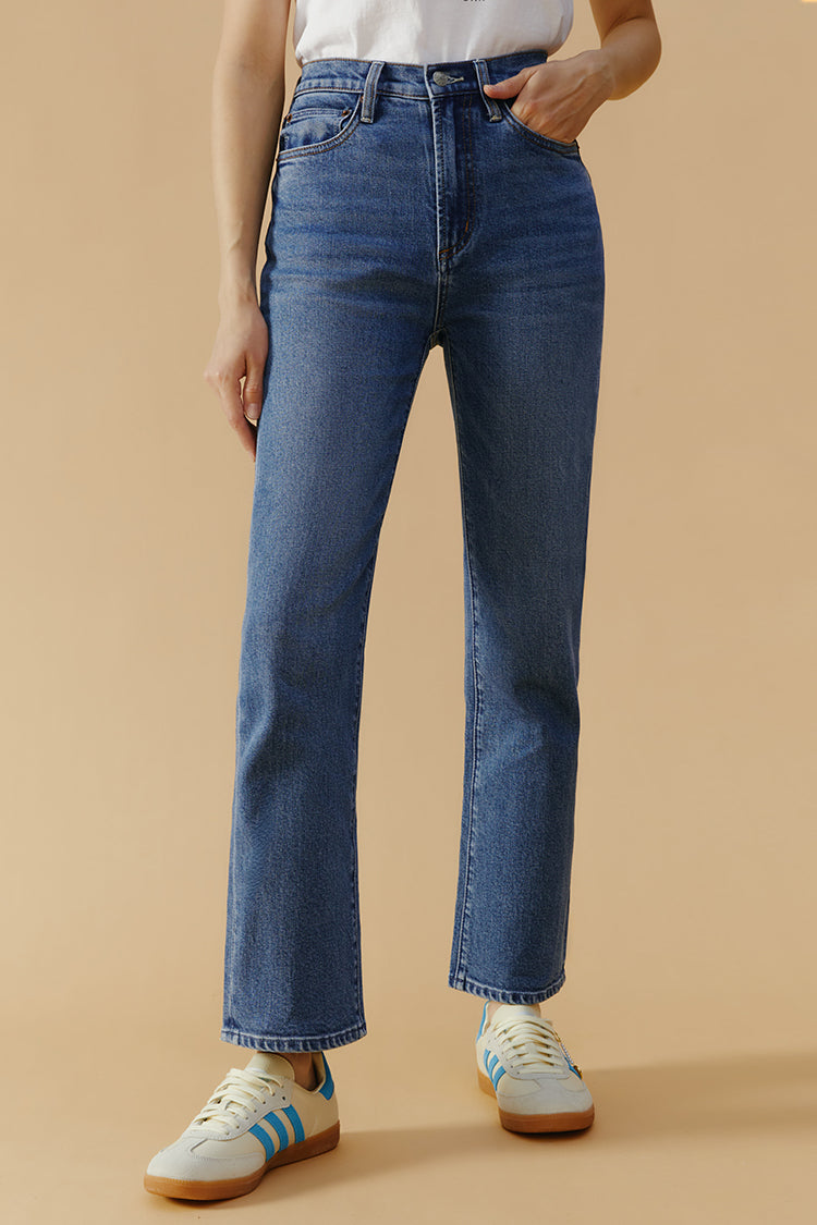 Chelsea High Rise Straight Crop Jeans | HJ005
