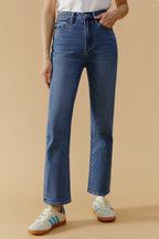 Chelsea High Rise Straight Crop Jeans | HJ005