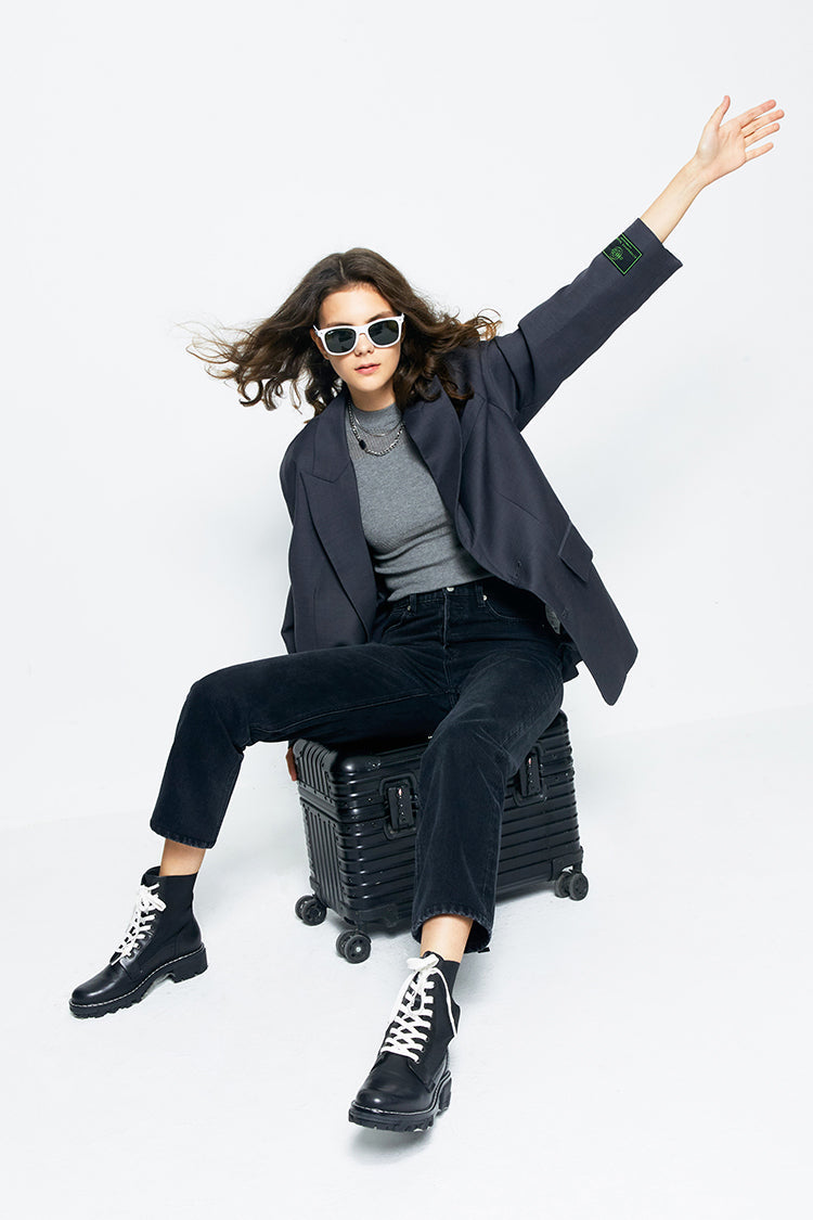 Manhattan High Rise Straight Ankle Jeans | HJ160