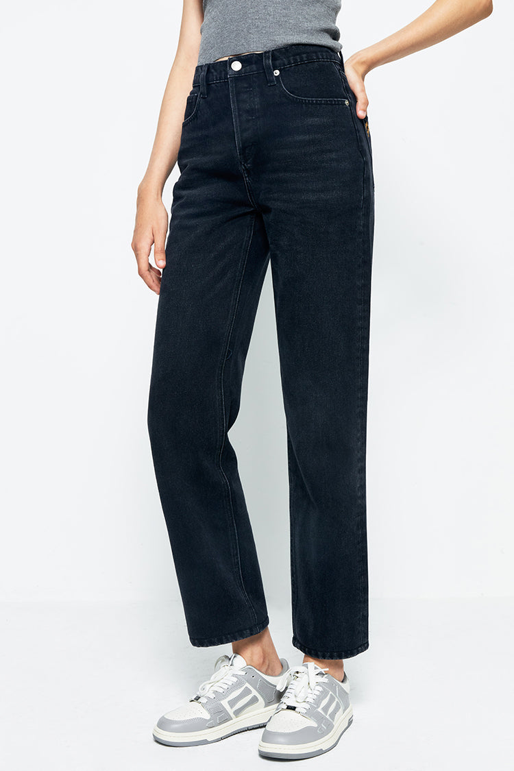 Manhattan High Rise Straight Ankle Jeans | HJ160