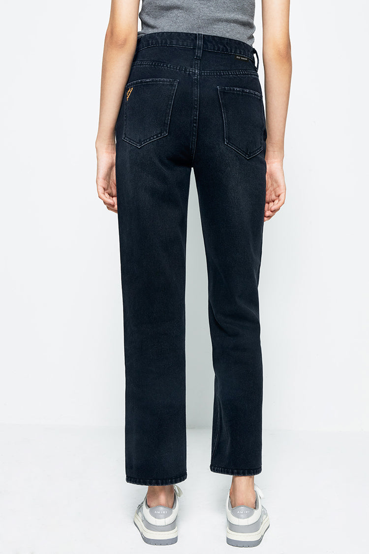 Manhattan High Rise Straight Ankle Jeans | HJ160