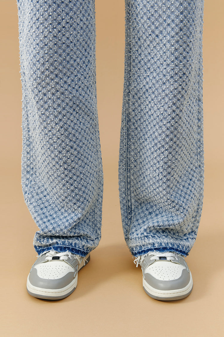 Coney Island Whitefish Tweed Wide Jeans | HJ007