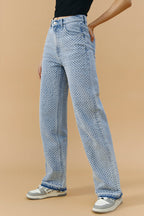 Coney Island Whitefish Tweed Wide Jeans | HJ007