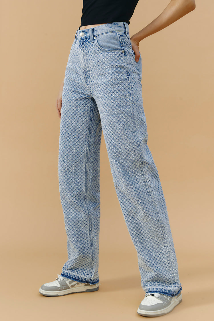 Coney Island Whitefish Tweed Wide Jeans | HJ007