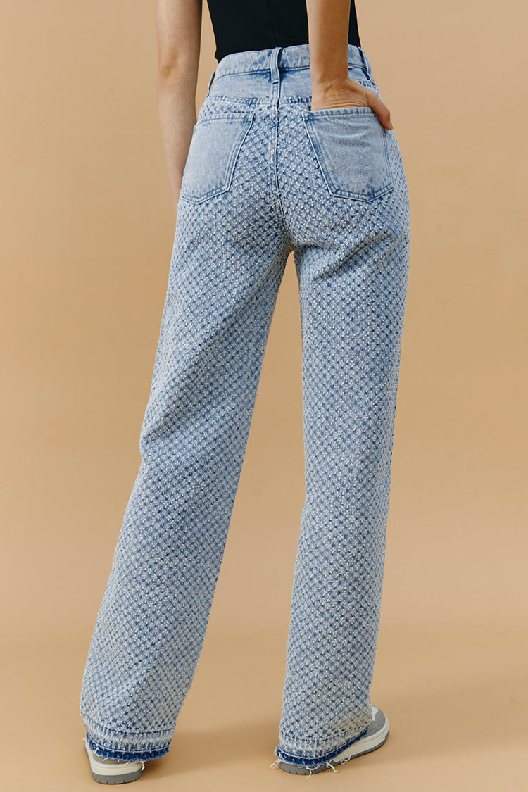 Coney Island Whitefish Tweed Wide Jeans | HJ007