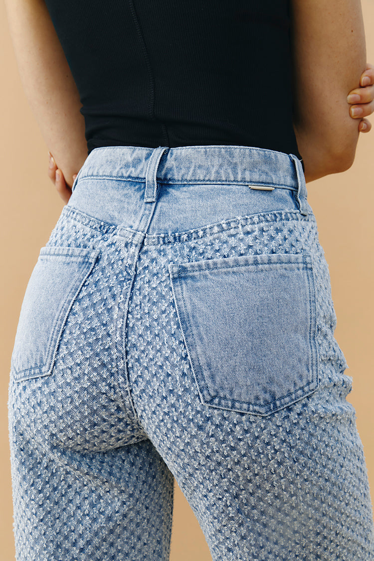 Coney Island Whitefish Tweed Wide Jeans | HJ007