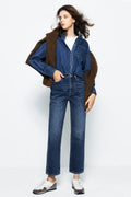 Chelsea High Rise Straight Crop Jeans | HJ005