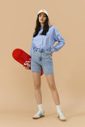 Venice Tweed High Rise Shorts | HJ803