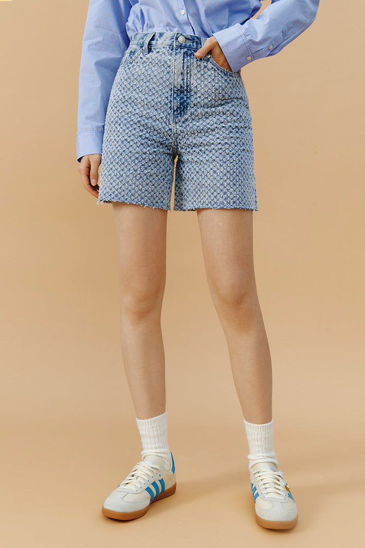 Venice Tweed High Rise Shorts | HJ803