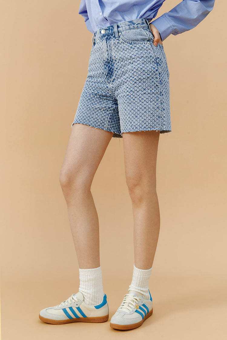 Venice Tweed High Rise Shorts | HJ803