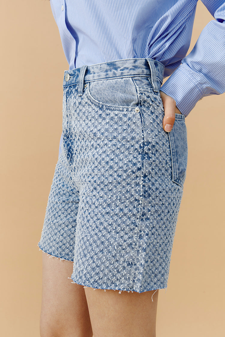 Venice Tweed High Rise Shorts | HJ803