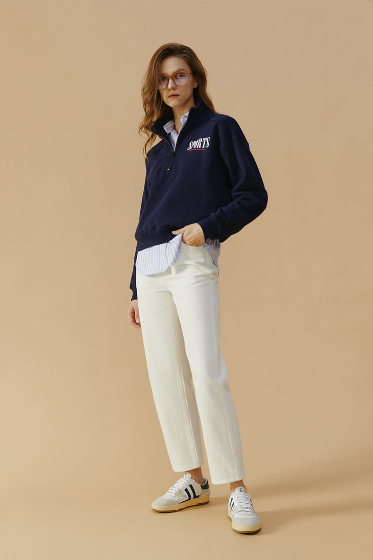 Manhattan High Rise Straight Ankle Jeans | HJ160