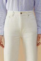 Manhattan High Rise Straight Ankle Jeans | HJ160
