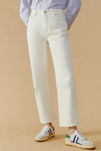 Manhattan High Rise Straight Ankle Jeans | HJ160