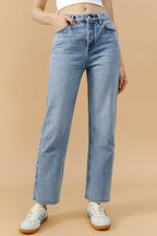 Manhattan High Rise Straight Ankle Jeans | HJ160