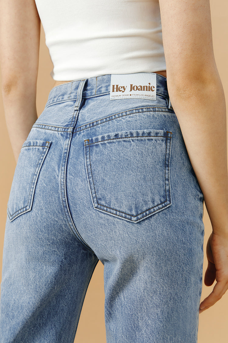 Manhattan High Rise Straight Ankle Jeans | HJ160