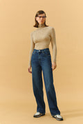 Coney Island Whitefish High Rise Wide Jeans | HJ007