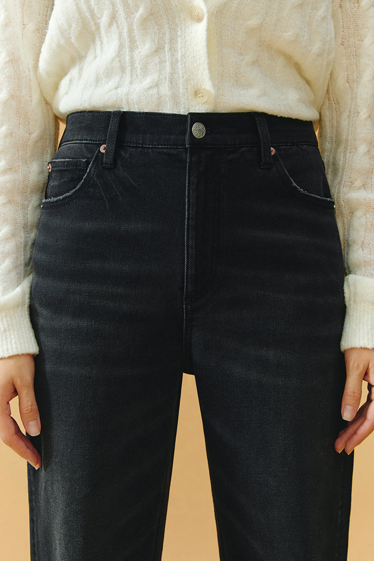 Angeles High Rise Baggy Jeans | HJ103
