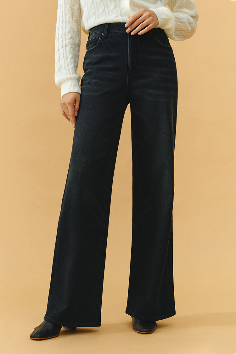 Angeles High Rise Baggy Jeans | HJ103