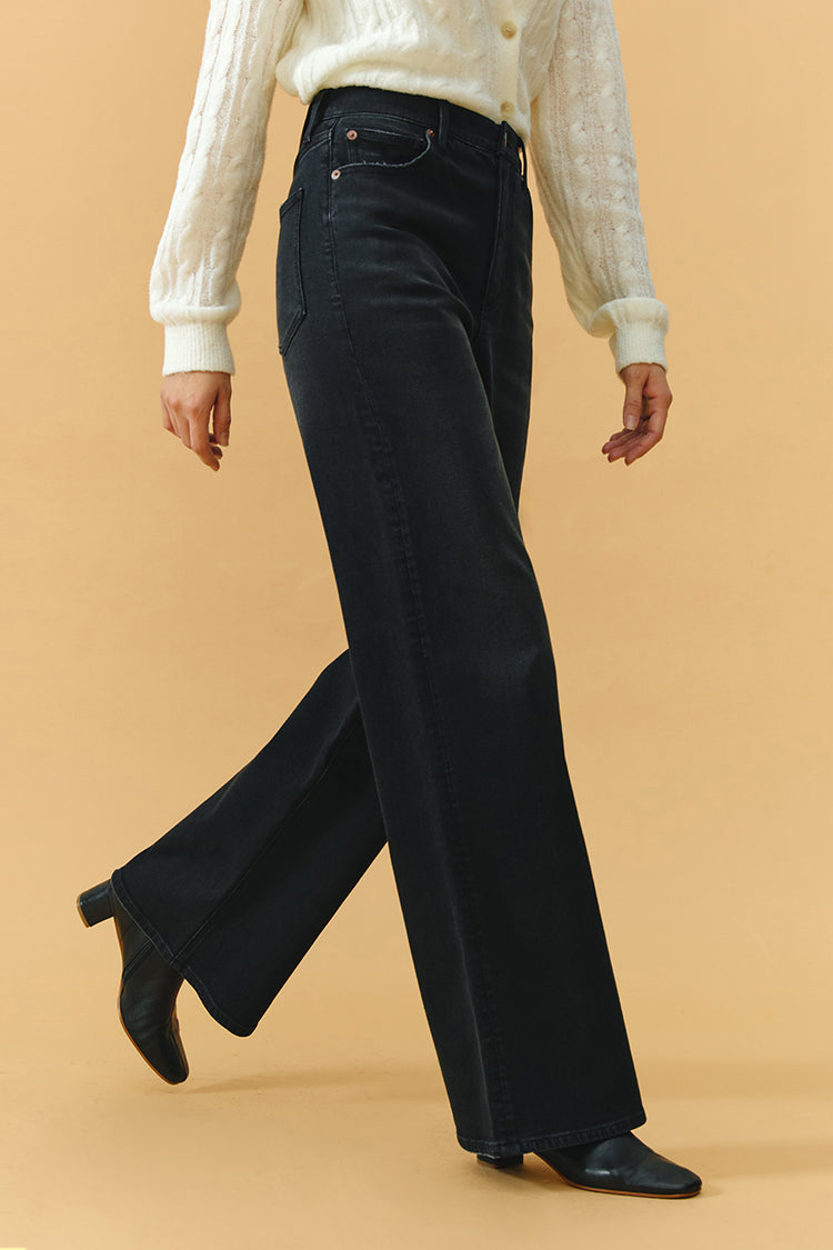 Angeles High Rise Baggy Jeans | HJ103