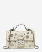 The Vanilla Custard Hollywood Studded Purse | Crossbody