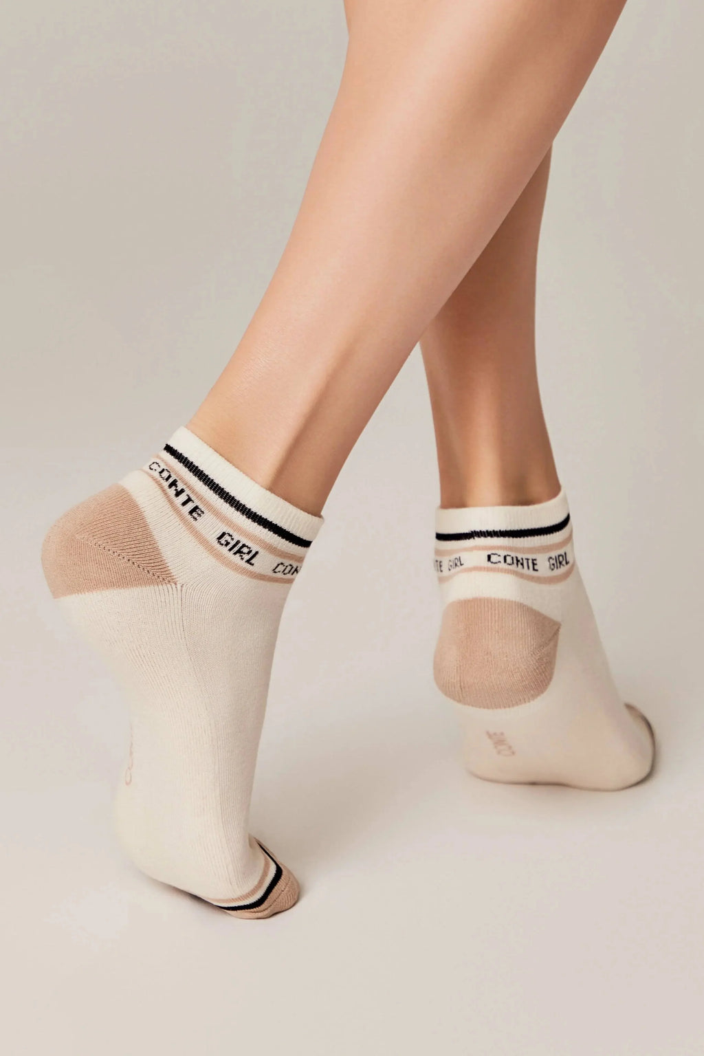 Cotton Ankle Socks Conte Active 572 | Terry Foot