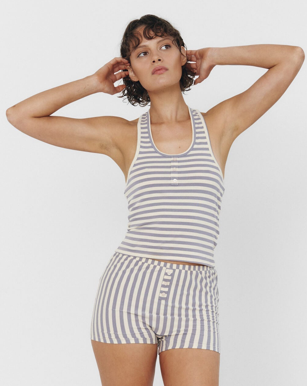 Bruna Halter Top In Season Stripe