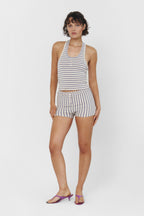 Bruna Halter Top In Season Stripe