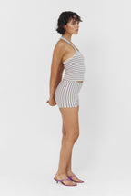 Bruna Halter Top In Season Stripe