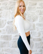 Crew Neck Long Sleeve Halftee