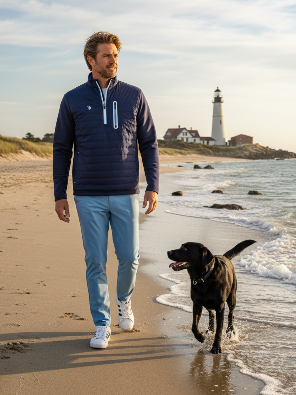 Hampton Pullover Technical Layer | Navy
