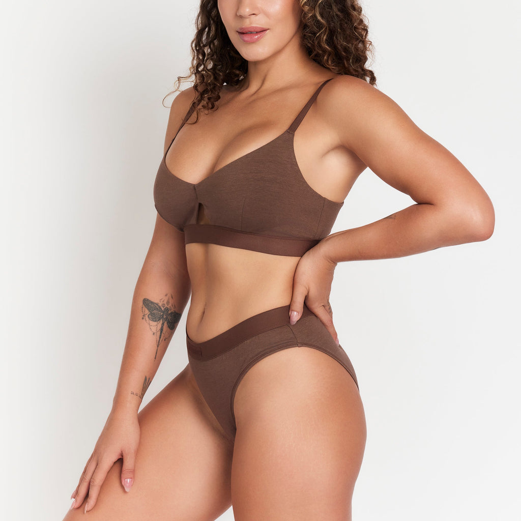 Keyhole Bra | Chocolate