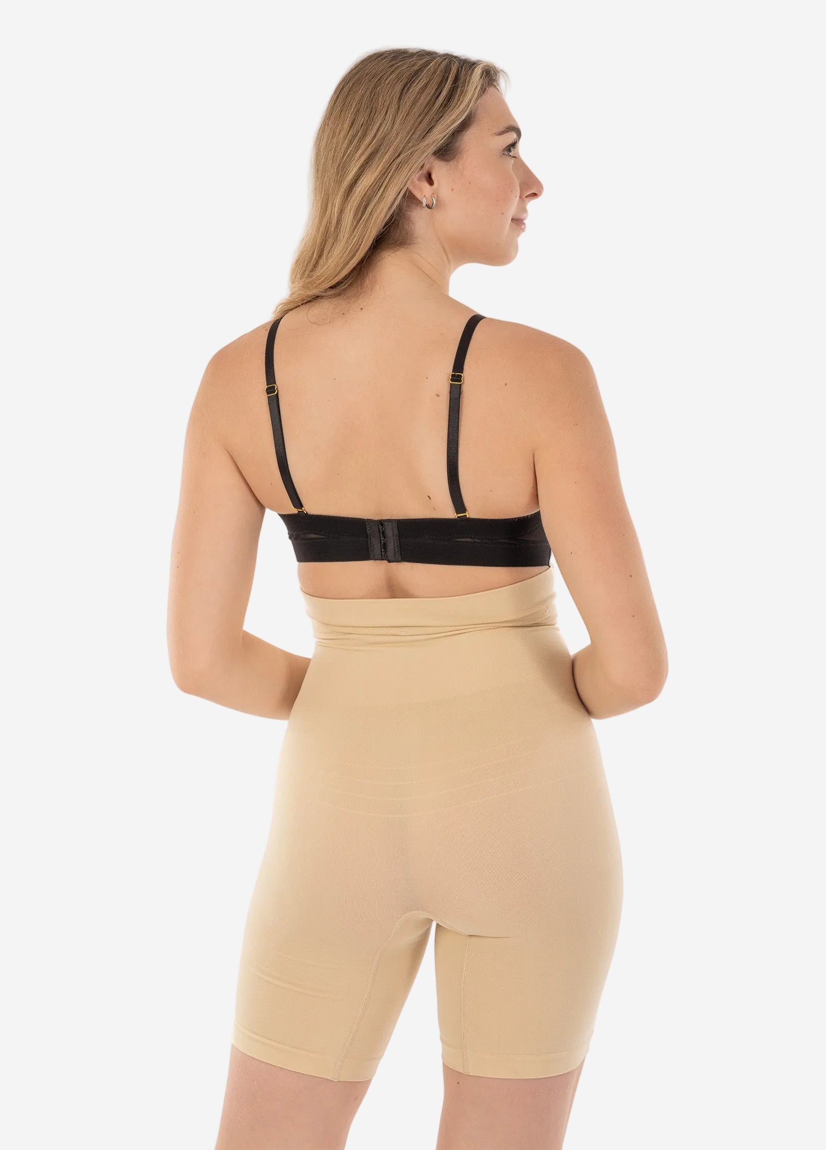 High Waist Shaper with Extra Long Boy Leg Nude