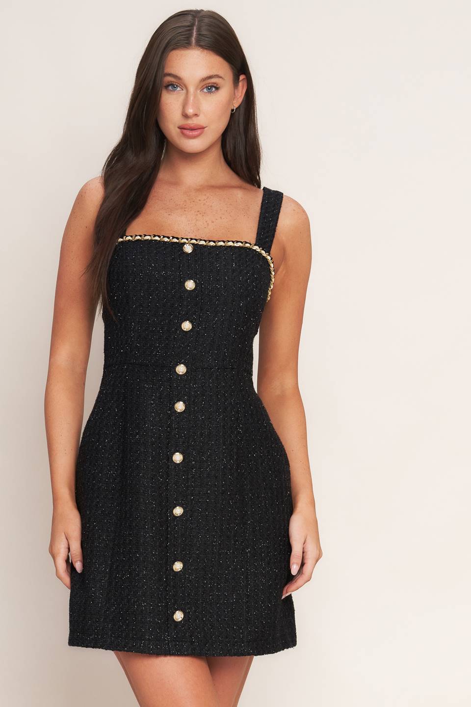 Monaco Hour Tweed Mini Dress