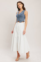 Euro Summer Denim Vest