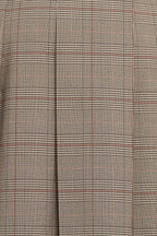 British Trace Woven Midi Skirt
