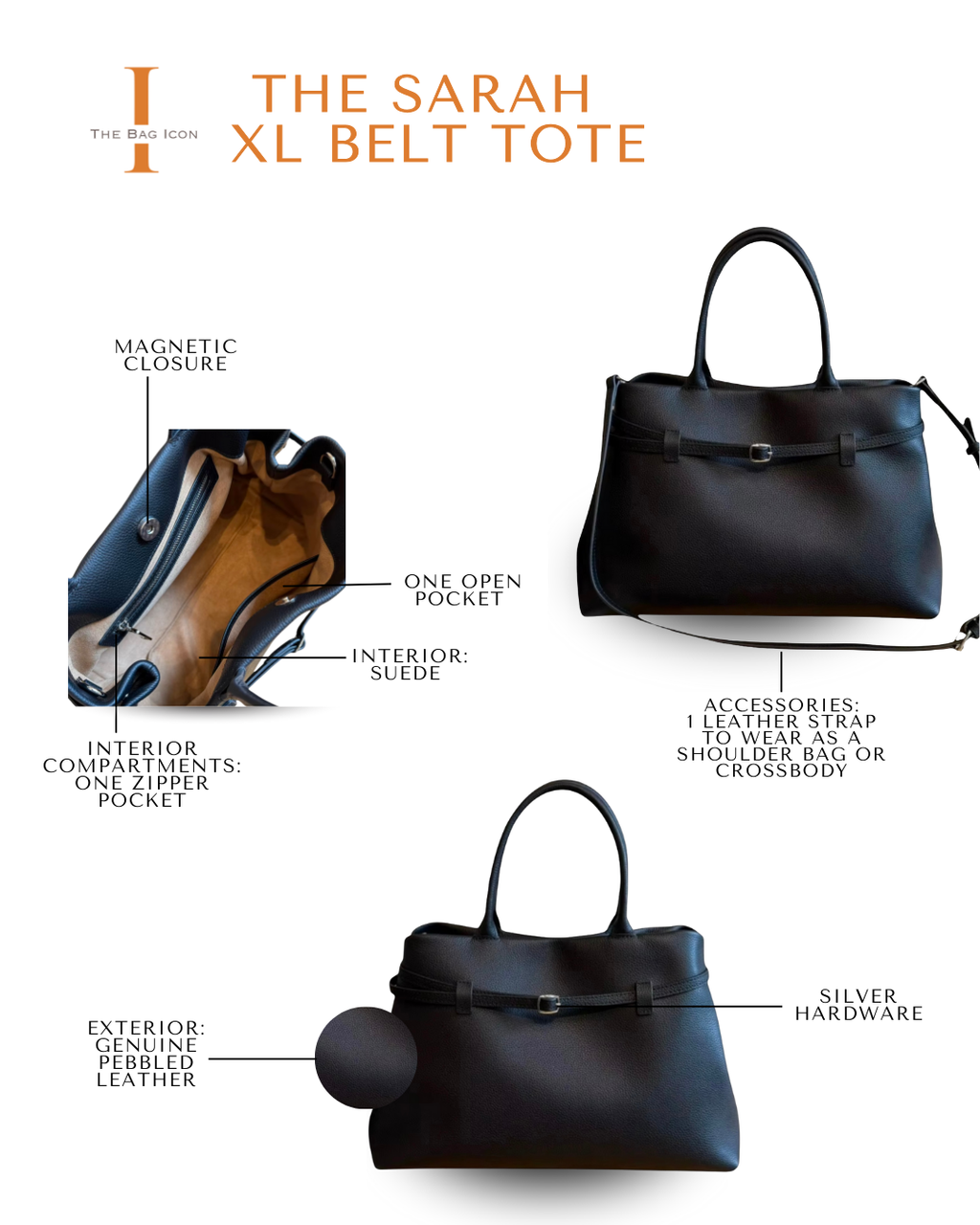 The XL Sarah Belt Tote Bag