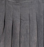 A-Line Corduroy Pleated Mini Skirt