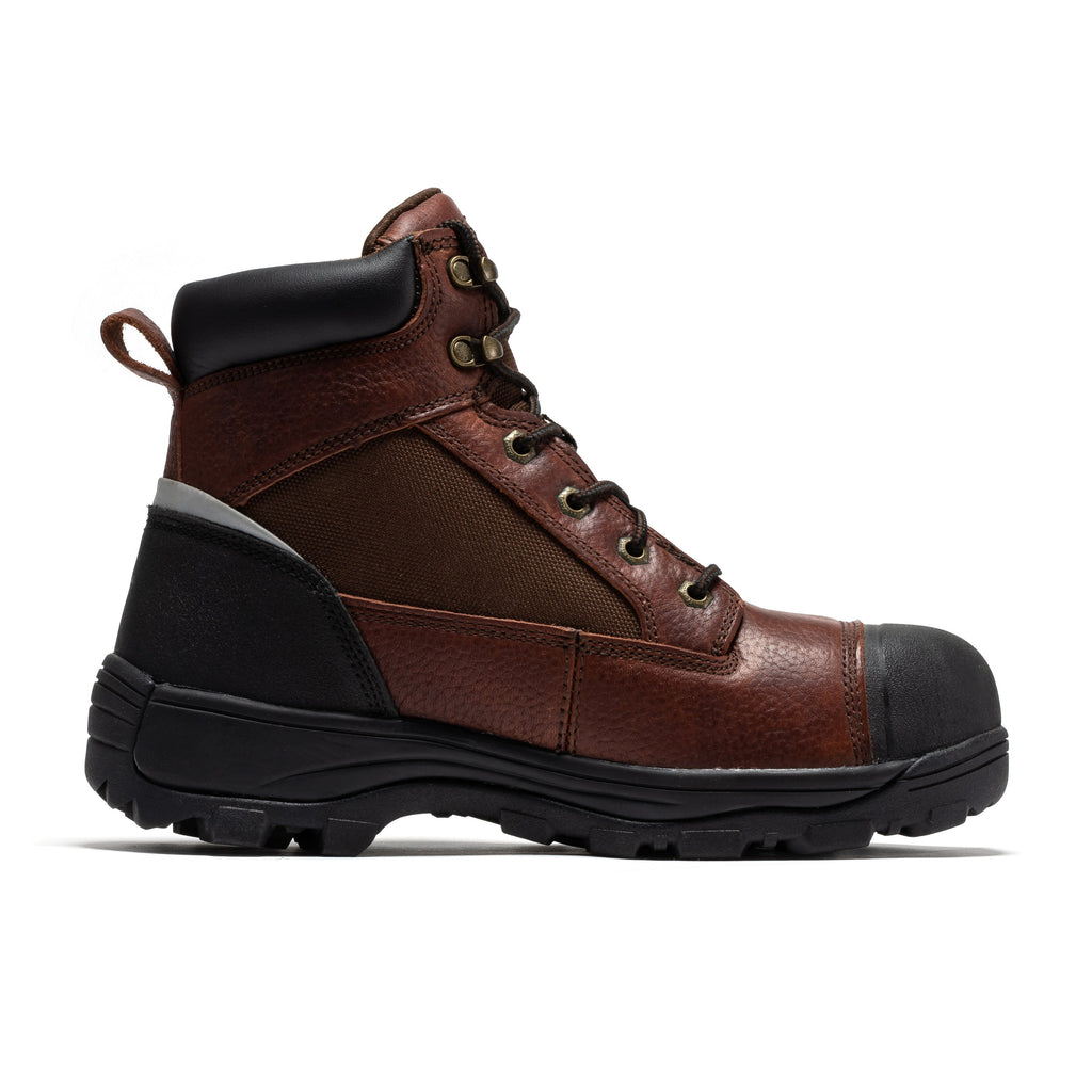 ROCKROOSTER Daviston 6" Brown Composite Toe Waterproof Work Boots | AT872