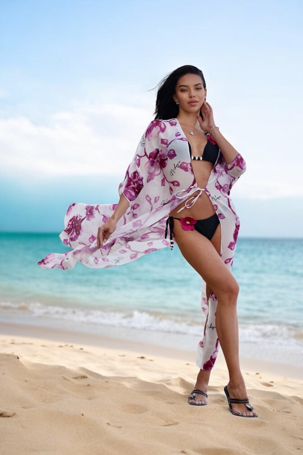 Miranda Long Cover-Up 100% Silk