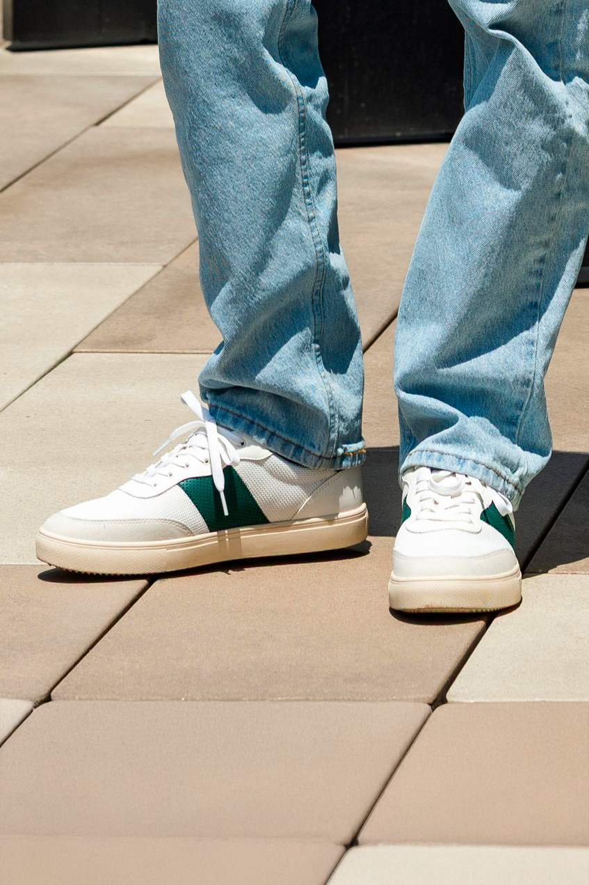 DAVIS Casual Sneaker White/Green by CLAE